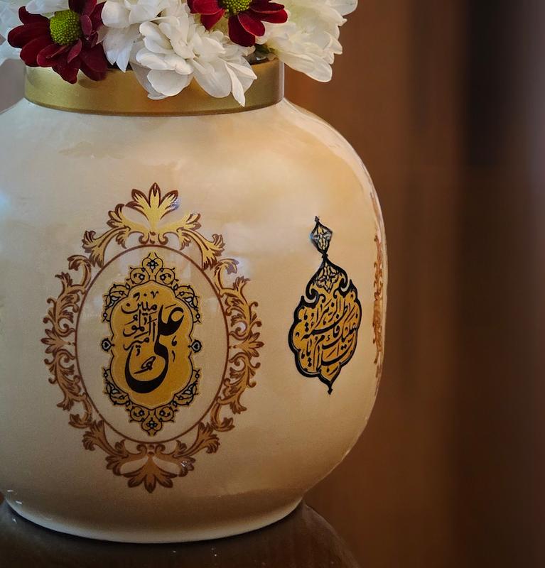 گلدان نفیس طرح علی ولی الله