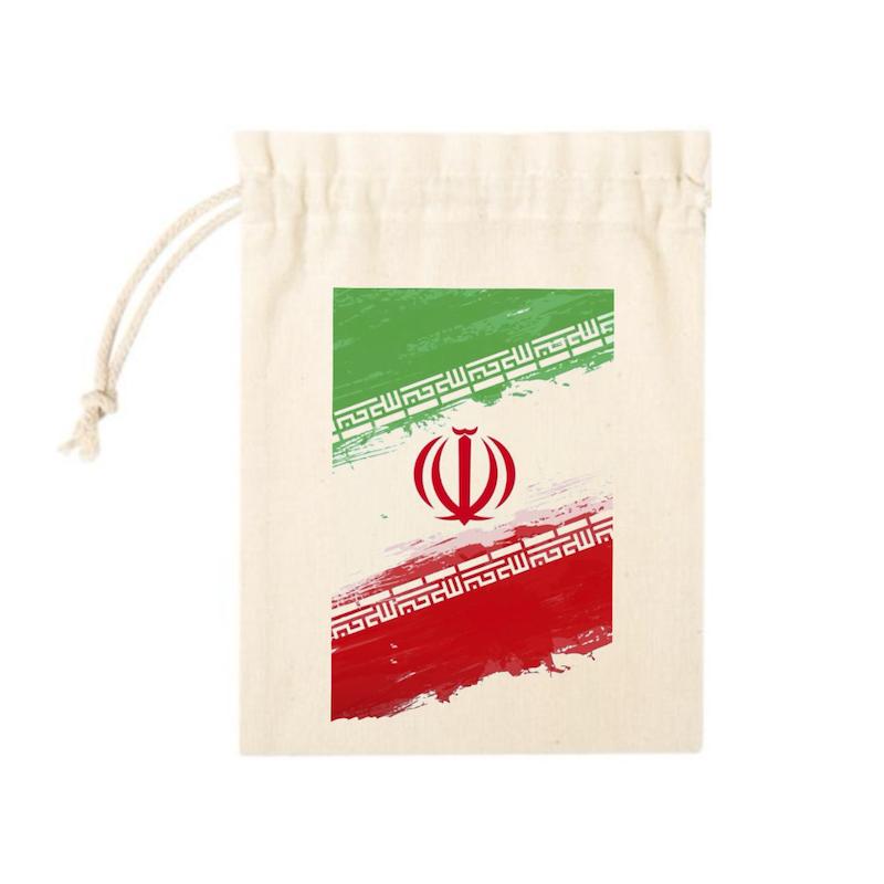 کیسه پارچه ای پرچم ایران-طرح عمودی