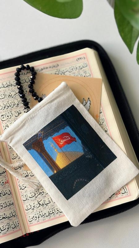 کیسه پارچه ای تصویر گنبد امام حسین(k10377)