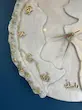 ساعت رزینی دستساز دفرمه کرم طلایی مزین به نام اهل بیت (سلام الله علیهم)