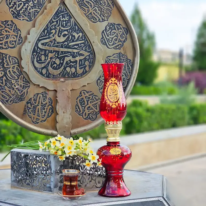گردسوز السلام علیک یا اباعبدالله الحسین قرمز سایز بزرگ
