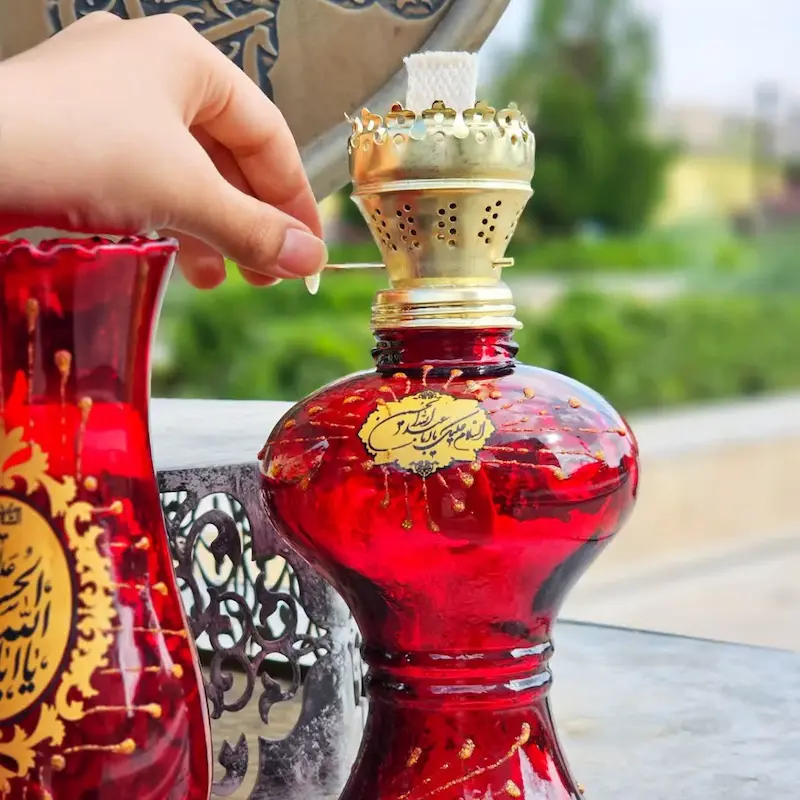 گردسوز السلام علیک یا اباعبدالله الحسین قرمز سایز بزرگ