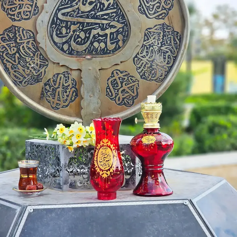 گردسوز السلام علیک یا اباعبدالله الحسین قرمز سایز بزرگ