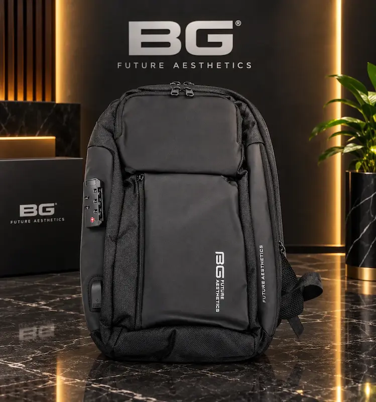 کیف کوله پشتی برند BG رنگ مشکی کد 1821