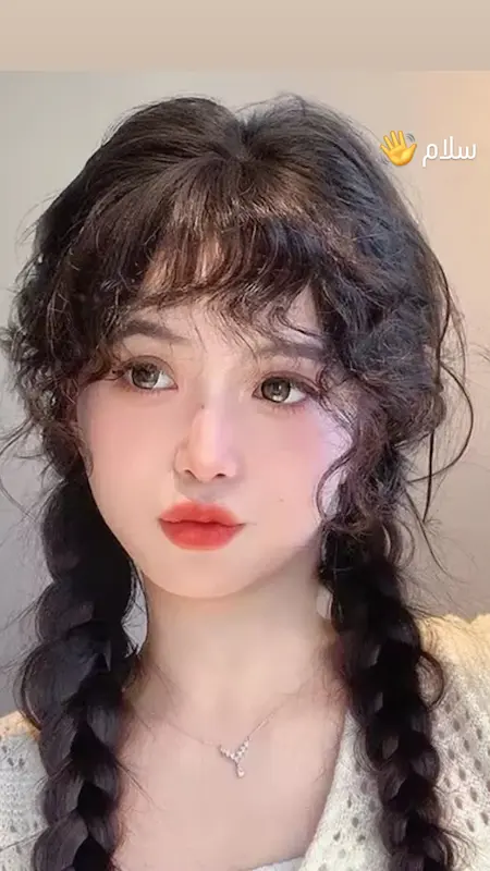 چتری مو حالت دار