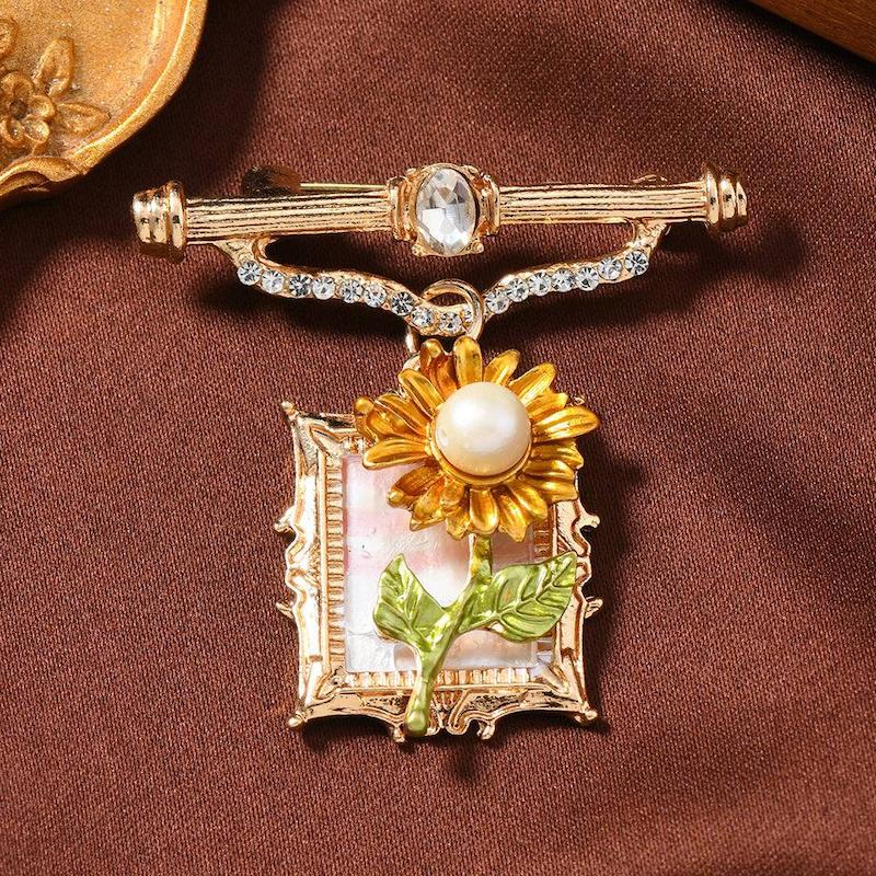 سنجاق سینه تابلو گل آفتابگردان