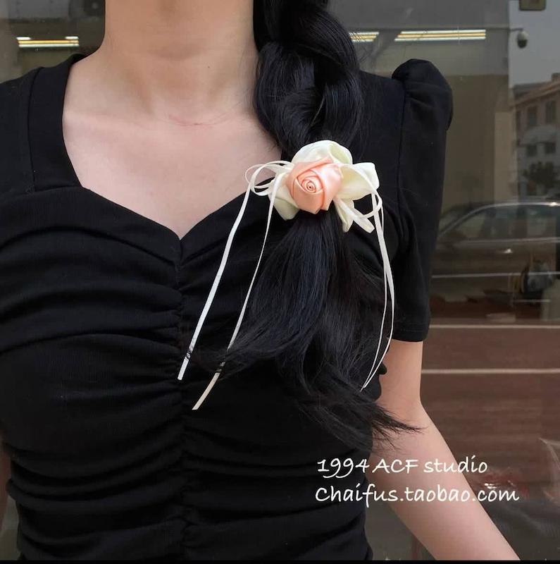 کش مو گل رز ساتن 