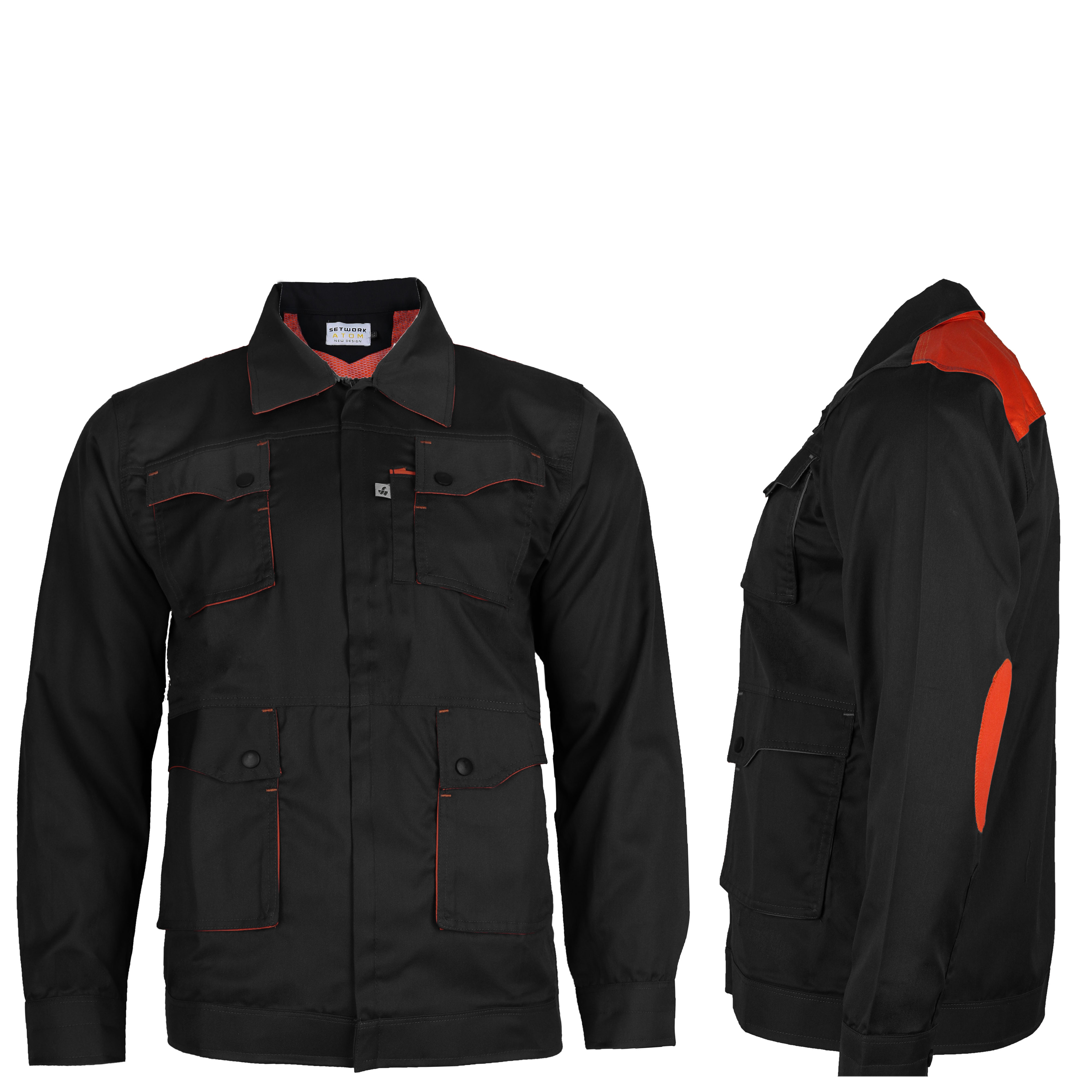 لباس کار ست ورک طوسی نارنجی