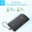      پاوربانک انکر Anker Zolo Power Bank 20K 22.5W Slim Travel مدل A110E
