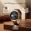 ساعت هوشمند میبرو Lite 3 Pro مدل گرد با بدنه فلزی و روکش سرامیکی، بند چرمی، صفحه نمایش AMOLED 1.32 اینچ، روشنایی 1000 نیتی، ضد آب 5ATM، مکالمه بلوتوثی، 150 حالت ورزشی، سنسور ضربان قلب و اکسیژن خون، GPS و عمر باتری تا 15 روز