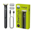 ماشین اصلاح موی صورت فیلیپس مدل QP1424.10 شارژی با تکنولوژی OneBlade، ضدآب، قابل استفاده خشک و مرطوب، تیغه استیل ضد زنگ، اصلاح صفر زن، دارای دو شانه 1 و 3 میلی‌متری، شارژ USB با 30 دقیقه استفاده مداوم