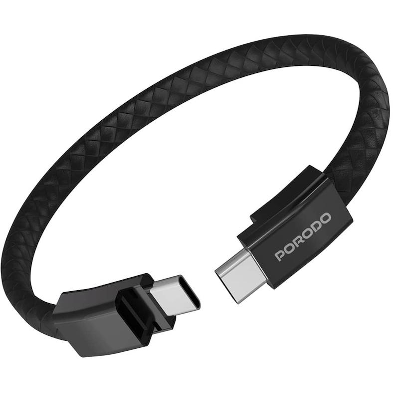 کابل مچیUSB-C پرودو مدل PDETK20BK طول 0.2 متر