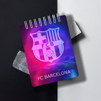 دفترچه یادداشت طرح بارسلونا barcelona تیم فوتبال بارسا