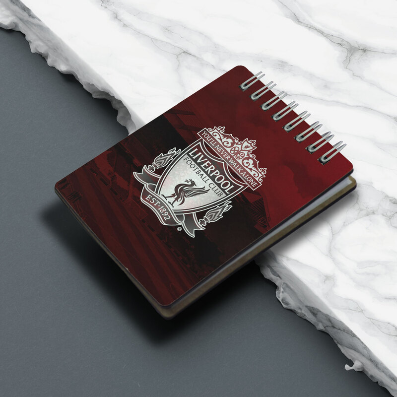 دفترچه یادداشت طرح تیم فوتبال لیورپول liverpool ورزشگاه آنفیلد Anfield