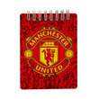 دفترچه یادداشت طرح تیم فوتبال منچستر یونایتد Manchester United شیاطین سرخ