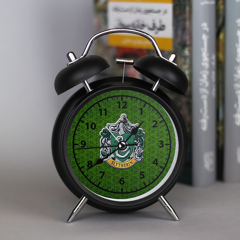 ساعت,رومیزی,طرح,فیلم,سریال,هری,پاتر,اسلایدرین,Slytherin,Harry,Potter,زنگدار,قدیمی،چی,چاپ،چیچاپ،ایستگاه۲۵،ساعترومیزی,ساعت,رومیزی،istgah25،chee،chap،cheechap،chechap،پاسپورتی،