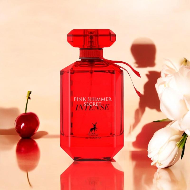 ادکلن ادوپرفیوم زنانه پینک شیمر سکرت اینتنس شرکت الحمبرا | Maison Alhambra Pink Shimmer Secret Intense حجم 100 میلی‌لیتر