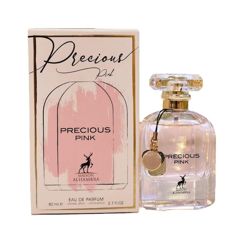 ادکلن ادوپرفیوم زنانه پریشز پینک شرکت الحمبرا Alhambra Precious Pink حجم ۸۰ میلی‌لیتر