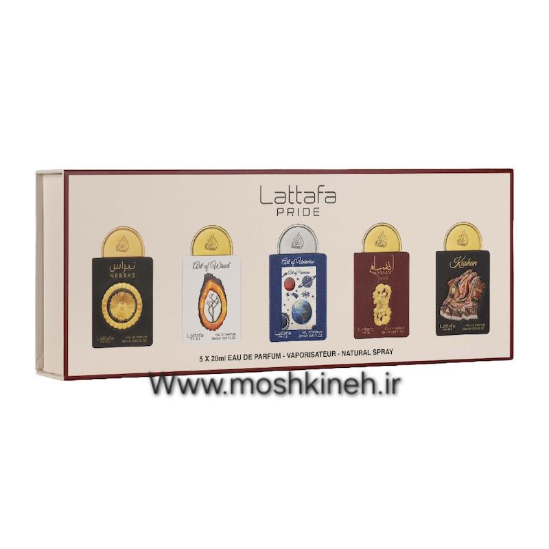 پک ۵ تایی ادکلن شماره ۲ شرکت لطافه حجم کل ۱۰۰ میلی‌لیتر