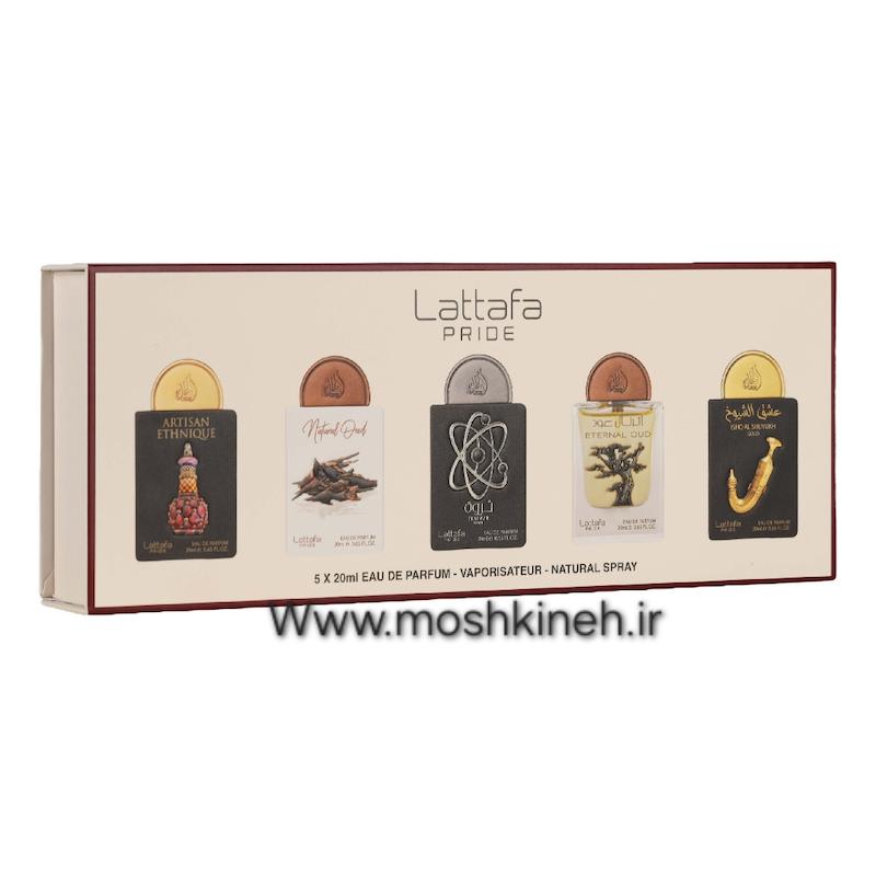 پک ۵ تایی ادکلن شماره ۳ شرکت لطافه حجم کل ۱۰۰ میلی‌لیتر