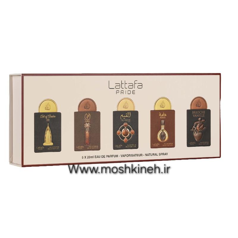 پک ۵ تایی ادکلن شماره ۴ شرکت لطافه حجم کل ۱۰۰ میلی‌لیتر