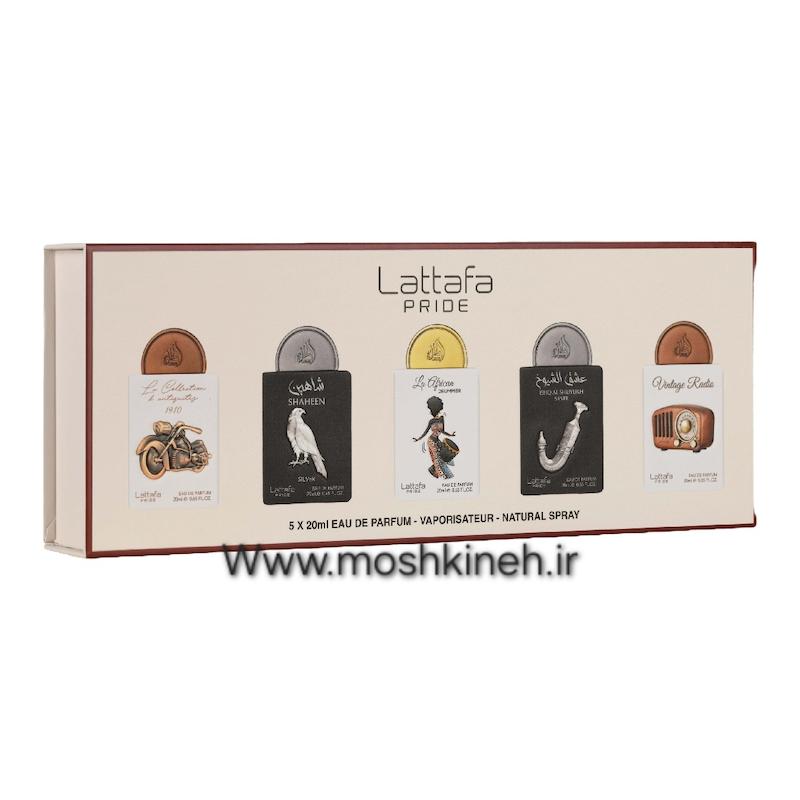 پک ۵ تایی ادکلن شماره ۵ شرکت لطافه حجم کل ۱۰۰ میلی‌لیتر