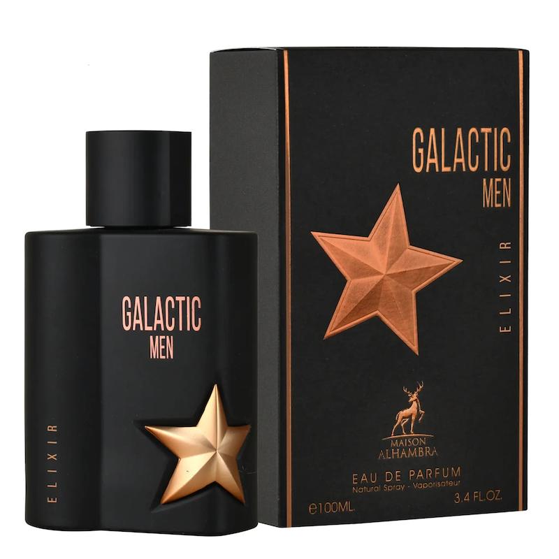 ادوپرفیوم مردانه گلاکتیک من الکسیر الحمبرا | Alhambra Galactic Men Elixir حجم ۱۰۰ میلی‌لیتر