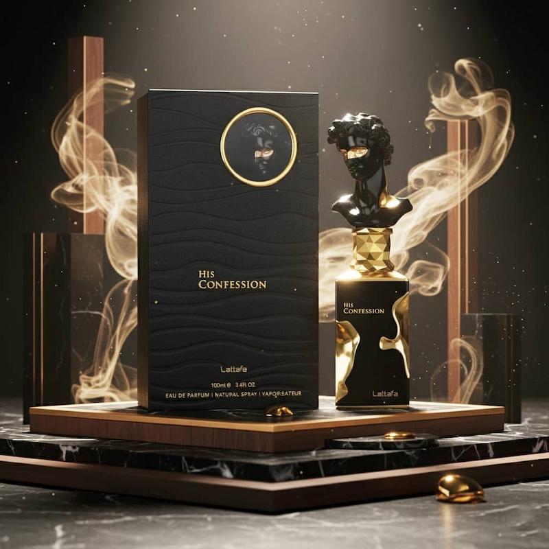 ادکلن ادوپرفیوم مردانه هیس (هیز) کانفشن شرکت لطافه His Confession Lattafa حجم ۱۰۰ میلی‌لیتر