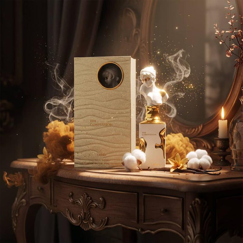 ادکلن ادوپرفیوم زنانه هر کانفشن شرکت لطافه Her Confession Lattafa حجم ۱۰۰ میلی‌لیتر