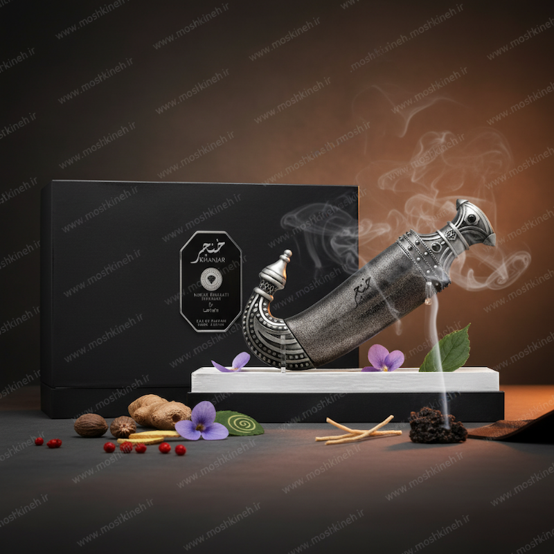 ادکلن ادوپرفیوم مردانه خنجر برند لطافه Lattafa Khanjar حجم ۱۰۰ میلی‌لیتر