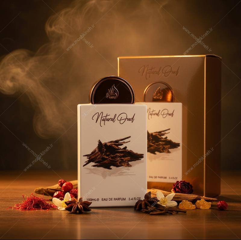ادکلن ادوپرفیوم زنانه و مردانه نچرال عود برند لطافه پراید Lattafa Pride Natural Oud حجم 100 میلی لیتر