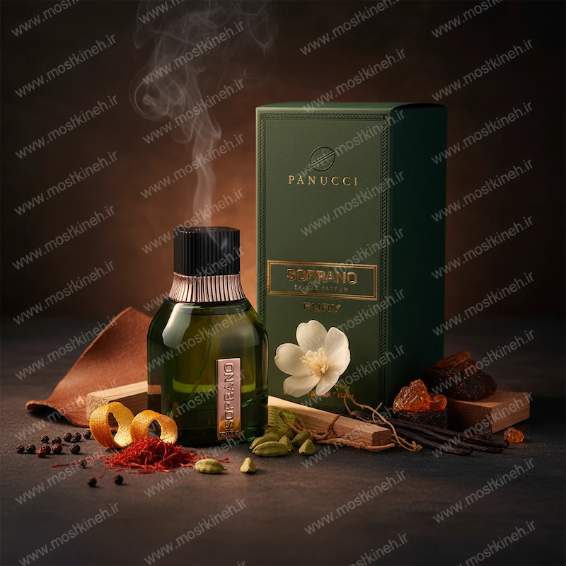 ادکلن ادوپرفیوم مردانه پانوچی سوپرانو فیوری برند دمونت پاریس Dumont Paris Panucci Soprano Fury حجم 100 میلی لیتر