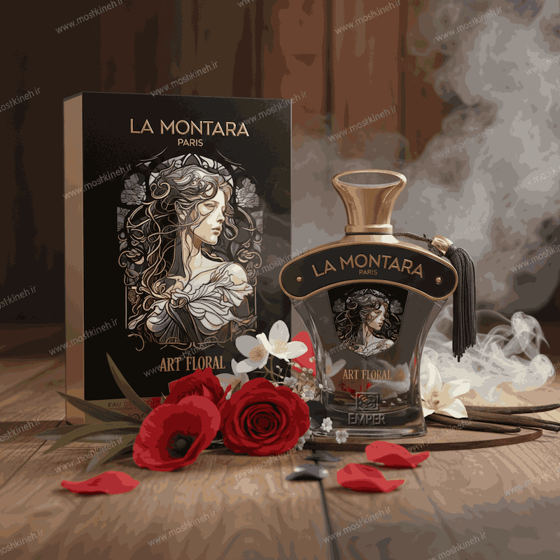 ادکلن ادوپرفیوم زنانه لا مونتارا پاریس آرت فلورال برند امپر Emper La Montara Paris Art Floral حجم 100 میلی لیتر