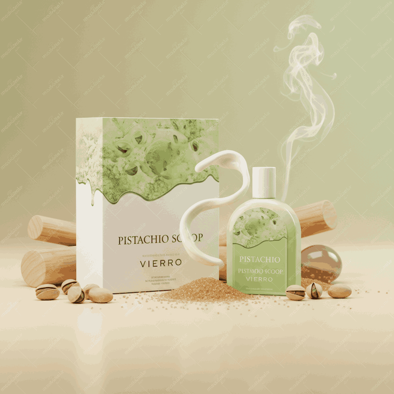 ادکلن ادوپرفیوم زنانه و مردانه پیستاچیو اسکوپ برند ویرو VIERRO PISTACHIO SCOOP حجم 100 میلی لیتر