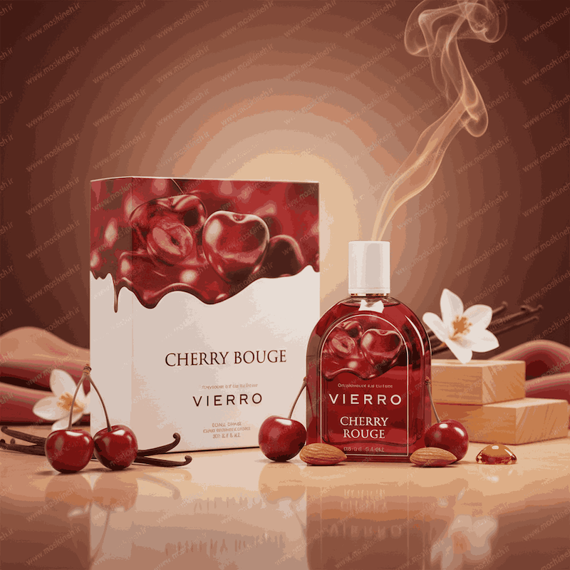 ادکلن ادوپرفیوم زنانه و مردانه چری رژ برند ویرو VIERRO CHERRY ROUGE حجم 100 میلی لیتر