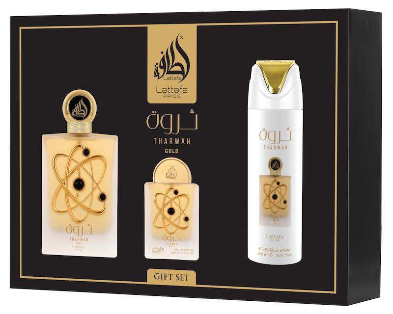 گیفت ست زنانه ثروت گلد لطافه | Lattafa Tharwah Gold Gift Set