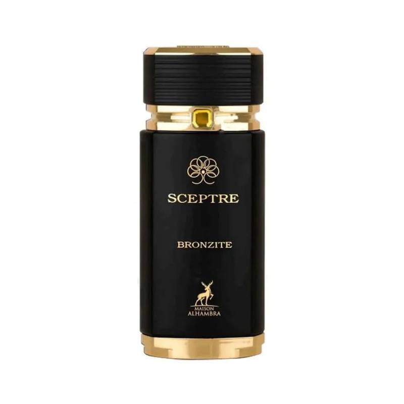 ادوپرفیوم مردانه سپتر برونزیت شرکت الحمبرا مشابه رایحه بولگاری تایگار Sceptre Bronztte Maison Alhambra Bvlgari Tygar حجم 100 میلی لیتر