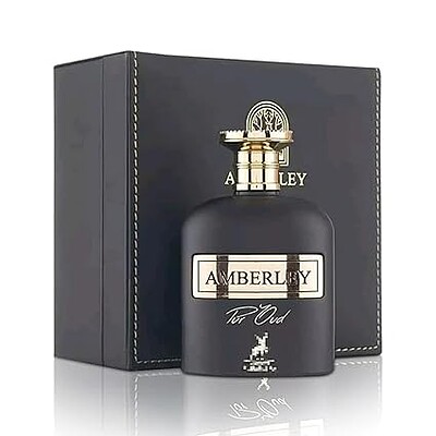 ادوپرفیوم مردانه آمبرلی پئر اود مشکی شرکت الحمبرا Al Hambra Amberley Pure Oud حجم 100 میلی لیتر