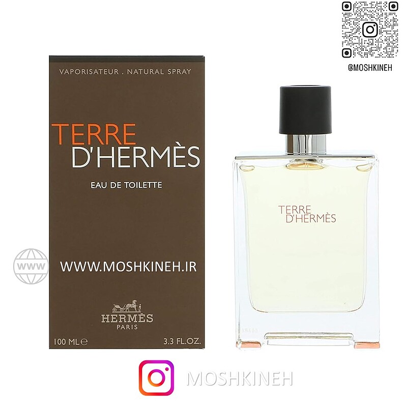 ادوتویلت اورجینال مردانه هرمس تری (تق) د هرمس HERMÉS Terre D'Herme حجم 100 میلی لیتر