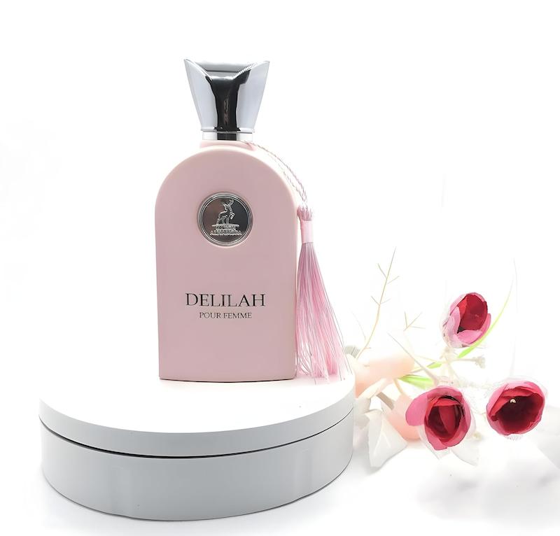 ادکلن ادوپرفیوم زنانه دلیله (دلیلا) فور فم الحمبرا Delilah Pour Femme حجم 100 میلی لیتر