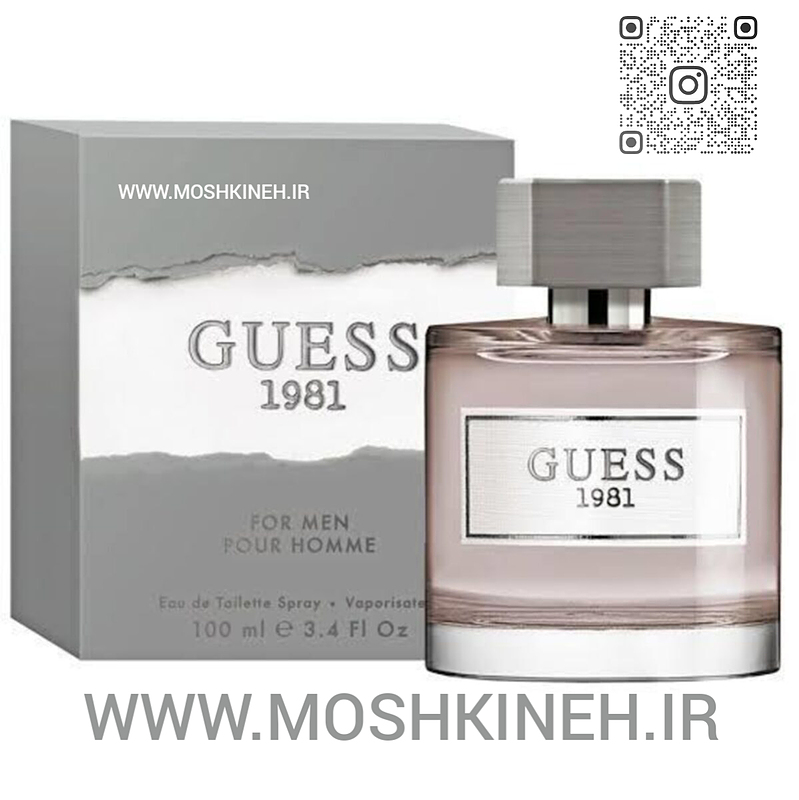 ادکلن ادوتویلت مردانه گس ۱۹۸۱ Guess 1981 Men حجم ۱۰۰ میلی لیتر