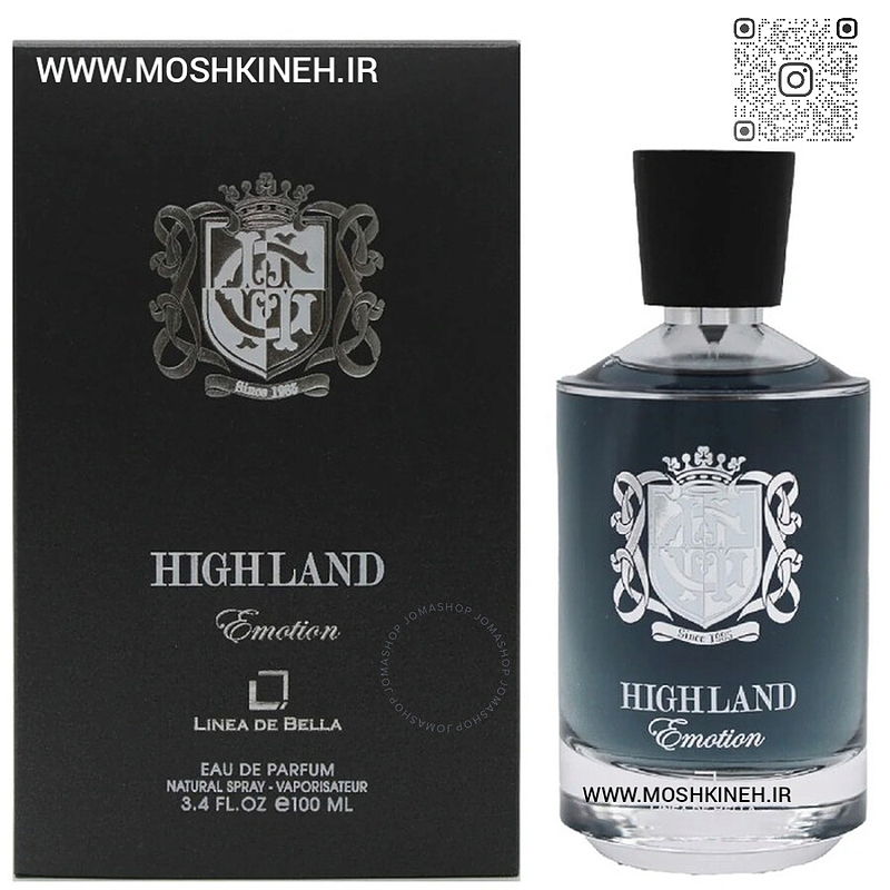 ادکلن ادوپرفیوم مردانه هایلند ایموشن Highland Emotion حجم ۱۰۰ میلی لیتر