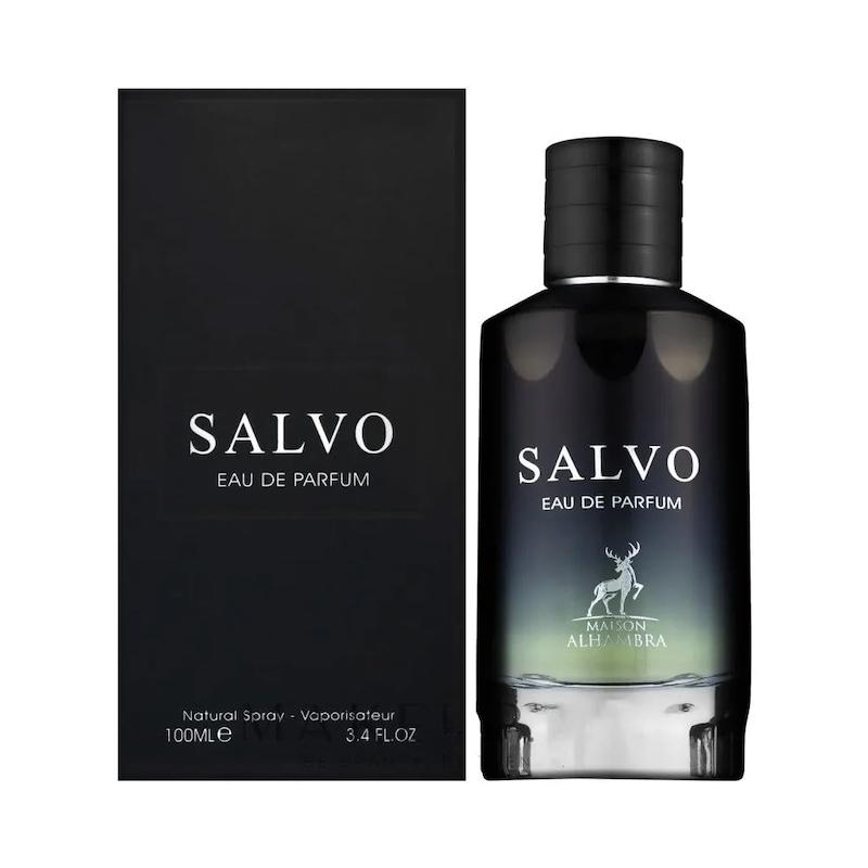 ادکلن ادوپرفیوم مردانه سالوو الحمبرا (مشابه رایحه دیور ساواج) مدل  Salvo EAU DE PARFUM حجم 100 میلی لیتر