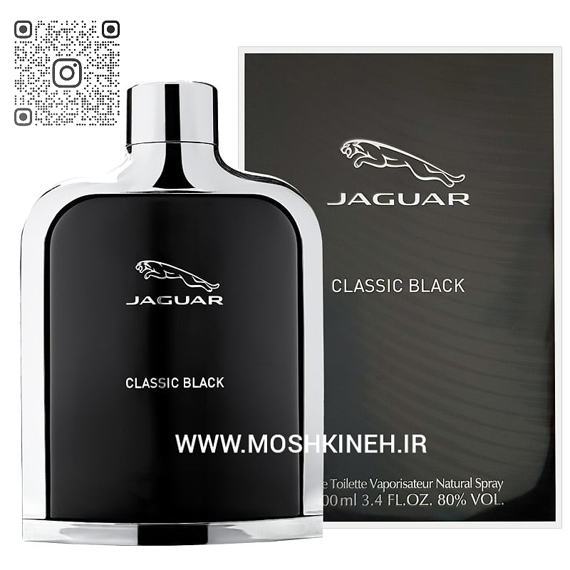 ادکلن ادوتویلت مردانه جگوار کلاسیک بلک (مشکی) Jaguar Classic Black حجم ۱۰۰ میلی‌لیتر