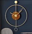 ساعت دیواری فلزی و‌چوبی کد ۱۰۰۶