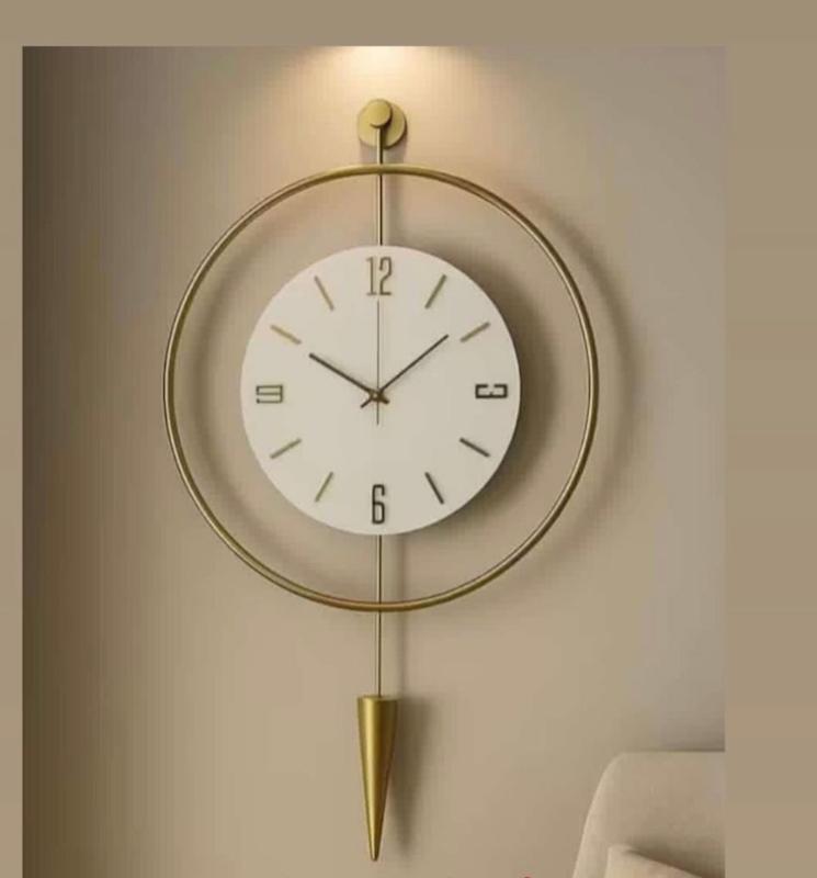 ساعت دیواری فلزی ،چوبی کد۹۵۴برند ازوریت