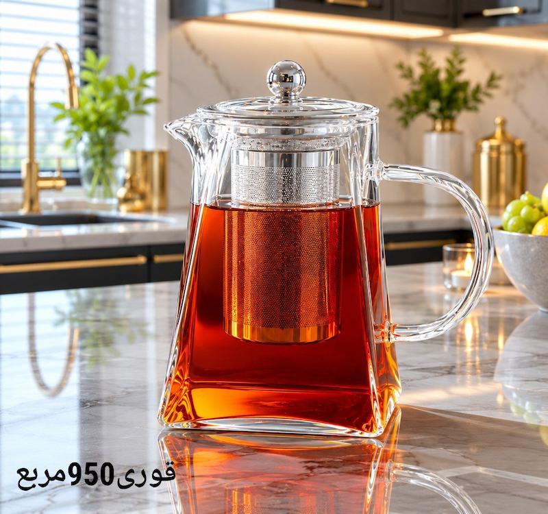 قوری پیرکس مربع 950