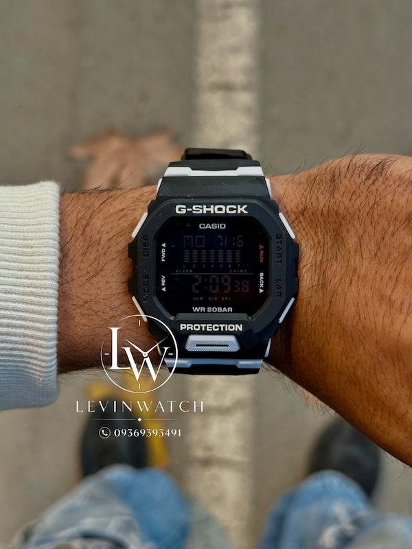 ساعت مچی جیشاک کاسیو دیجیتالی مشکی سفید G-Shock Casio GBD200