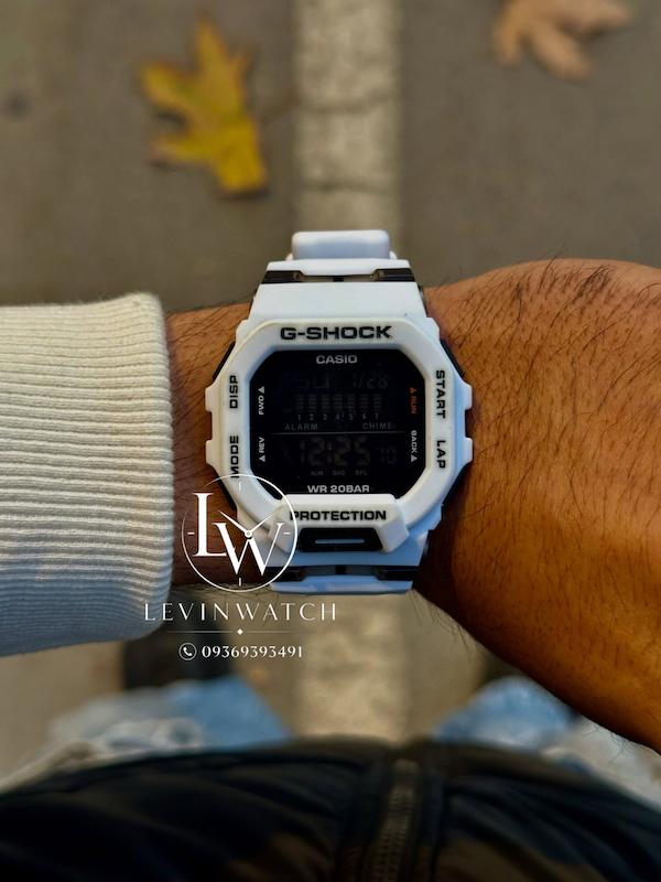 ساعت مچی جیشاک کاسیو دیجیتالی سفید G-Shock Casio GBD200