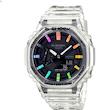 ساعت کاسیو جی شاک مدل GA2100 Rainbow Jelly SKE-7AER تمام فول 
